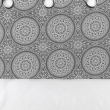 Voilage a oeillets 140 x 240 cm voile sable+ haut coton Sibel Gris, image n° 4