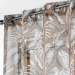 Voilage a oeillets 140 x 240 cm voile sablé imprimé Cabana Camel, image n° 2
