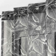 Voilage a oeillets 140 x 240 cm voile sablé imprimé Cabana Noir, image n° 2
