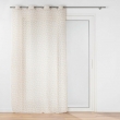 Voilage a oeillets 140 x 240 cm voile sablé imprimé Maddy Ocre, image n° 1