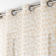 Voilage a oeillets 140 x 240 cm voile sablé imprimé Maddy Ocre, image n° 2
