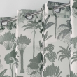 Voilage a oeillets 140 x 240 cm voile sable imprime manapany Kaki, image n° 2