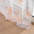 Voilage a oeillets 140 x 240 cm voile sablé  imprimé metallisé Joyce Or rose, image n° 3