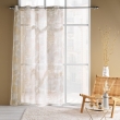Voilage a oeillets 140 x 240 cm voile sablé imprimé metallise Melisse, image n° 4