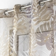 Voilage a oeillets 140 x 240 cm voile sable imprime metallise mogador Sans, image n° 2
