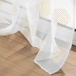 Voilage a oeillets 140 x 240 cm voile sablé  imprimé metallisé Sixtine Or, image n° 3