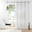 Voilage a oeillets 140 x 240 cm voile sablé  imprimé metallisé Sixtine Or, image n° 4