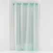 Voilage a oeillets 140 x 240 cm voile sablé Sandra Menthe, image n° 1