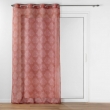 Voilage a oeillets 140 x 240 cm voile tissé appliqué Levita Marsala, image n° 1