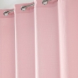 Voilage &agrave; oeillets 140 x 240 cm voile tiss&eacute; Soane Rose, image n° 2