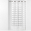Voilage a oeillets 140 x 260 cm voile sabl&eacute; fils coup&eacute;s Lalina Blanc, image n° 1