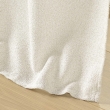 Voilage a oeillets 140 x 280 cm effet lainage Loulaine Beige, image n° 3