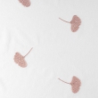 Voilage a oeillets 140 x 280 cm voile sablé brodé Ariella Blanc/rose, image n° 3