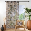 Voilage a oeillets 140 x 280 cm voile sablé imprimé Cabana Camel, image n° 3