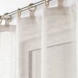 Voilage a oeillets bois 140 x 240 cm voile tissé Minalisa Beige, image n° 2