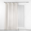 Voilage a oeillets bois 140 x 240 cm voile tiss&eacute; Minalisa Beige, image n° 4