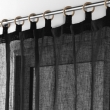Voilage a oeillets bois 140 x 240 cm voile tiss&eacute; Minalisa Noir, image n° 2