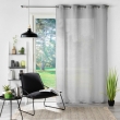 Voilage à oeillets  petite hauteur 140 x 180 cm voile tissé Soane Gris, image n° 3