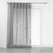 Voilage a passants caches 140 x 240 cm effet lin tisse Haltona Gris, image n° 1