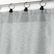 Voilage effet lin à anneaux 140 x 240 cm Linka Gris clair, image n° 3