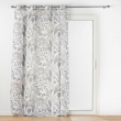 voilage grande hauteur 140 x 280 cm voile sablé imprimé Tilda Blanc, image n° 1
