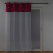 Voilage grande hauteur a oeillets 140 x 280 cm Velours phosphorescent Moonlight Fuchsia, image n° 4
