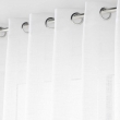 Voilage grande largeur a oeillets 300 x 240 cm effet lin tisse haltona Blanc, image n° 2