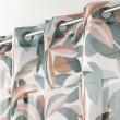Voilage grande taille a oeillets 140 x 280 cm voile sable imprime lavinia Sans, image n° 2
