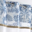 Voilage  oeillets 140 x 240 cm voile sablé Amazonia Bleu, image n° 2