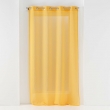 Voilage petite hauteur 140 x 180 cm voile sablé Sandra Jaune, image n° 1