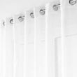 voilage spécial baie vitrée 400 x 240 cm voile sable Lissea Blanc, image n° 2